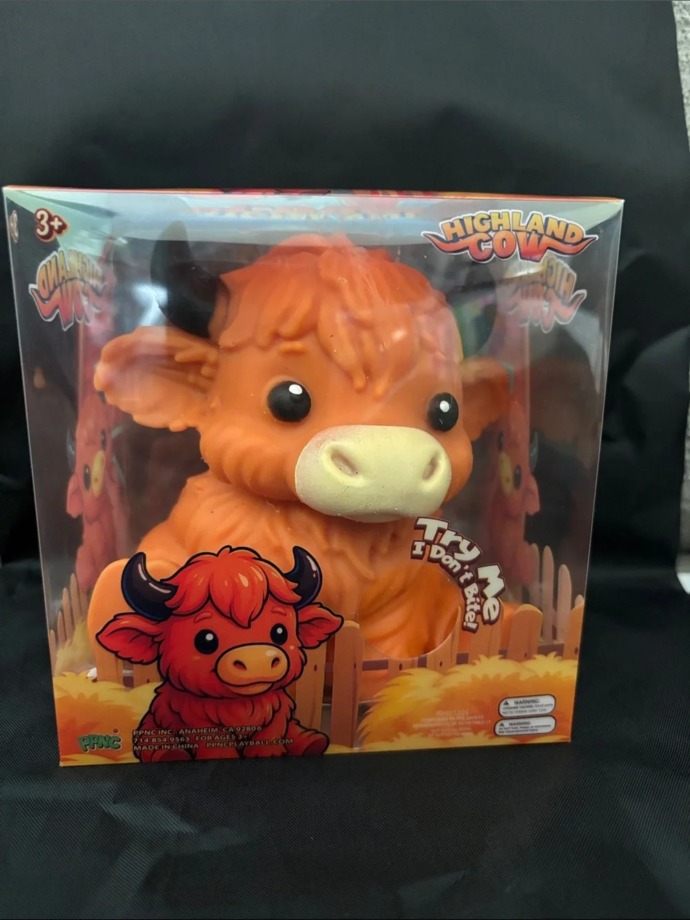 HIGHLAND COW Plush Toy - Orange - Cute Squeeze Figure
